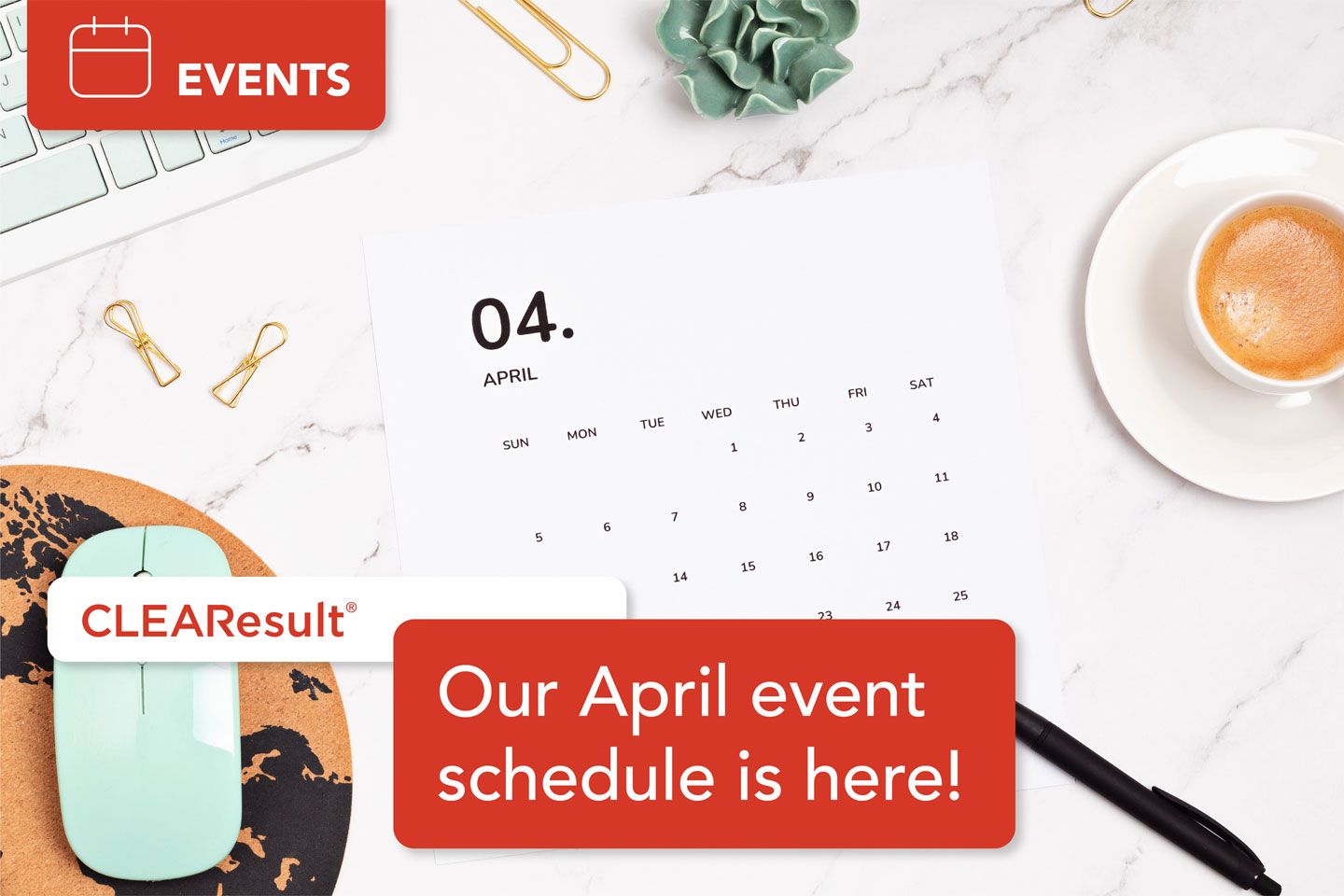 Our April event schedule is here!