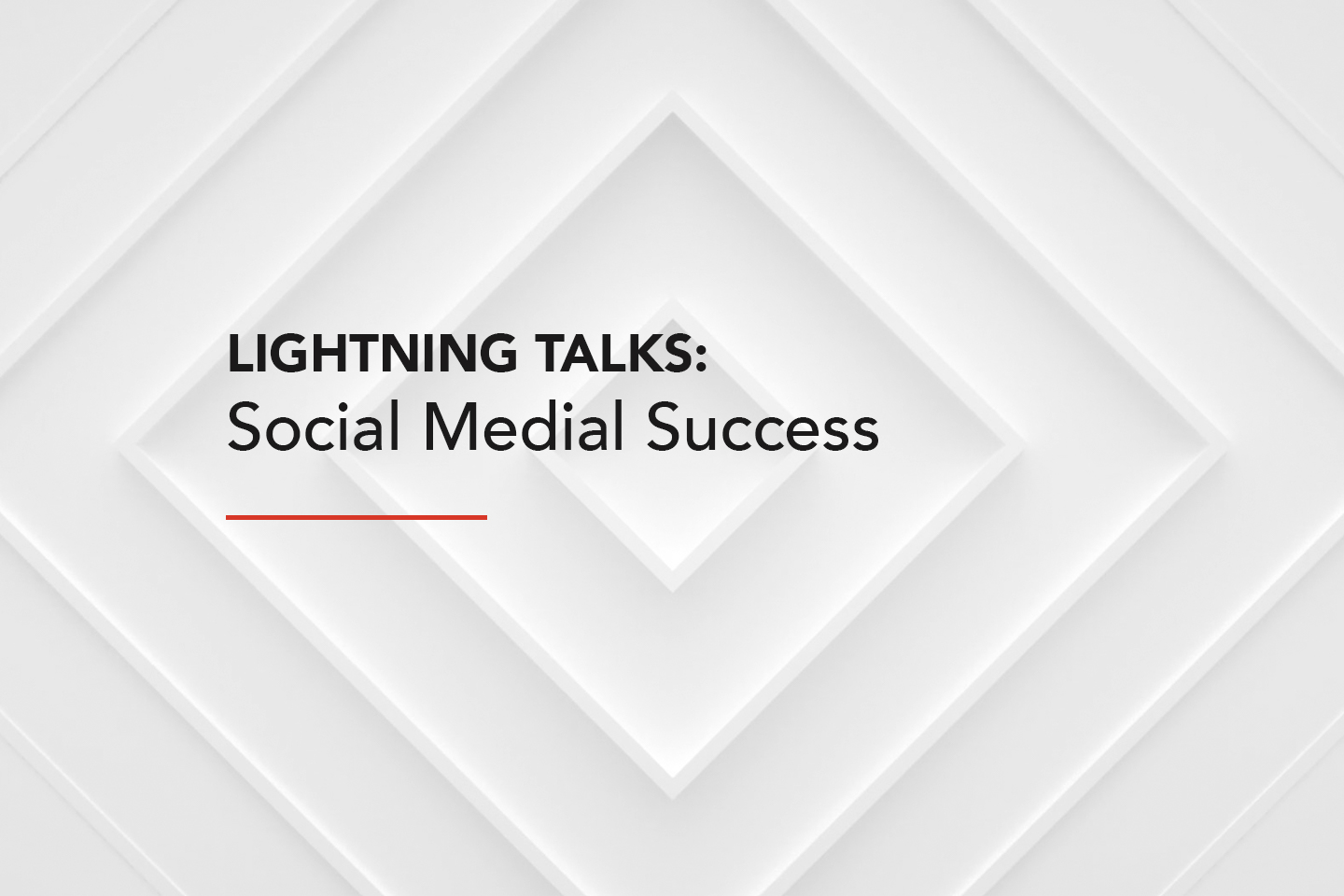Lightning Talks Social Media