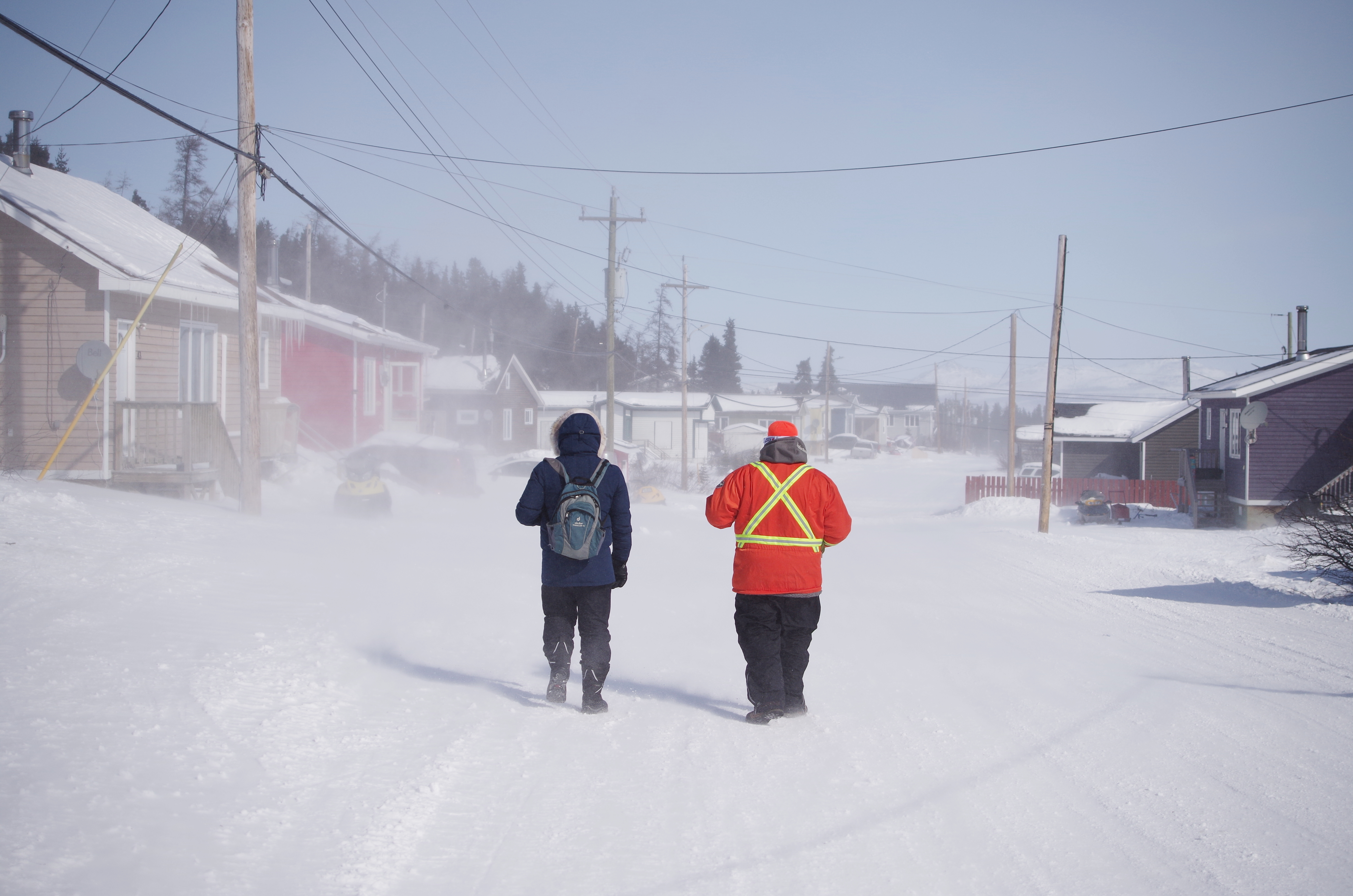 CLEAResult staff Aaron Taylor and Michael MacKay visit Nain to do quality assurance check-ups