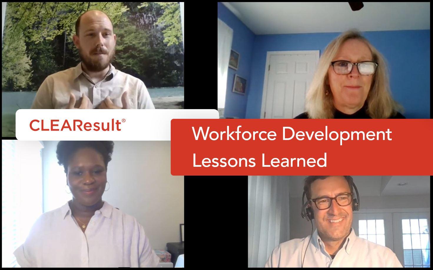 Lessons learned from our Workforce Development webinar